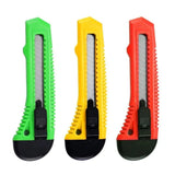 1/2/3PCS Utility Stanley Knife With Blades Blade Retractable Heavy Duty Box Cutter - 3Colour