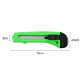 1/2/3PCS Utility Stanley Knife With Blades Blade Retractable Heavy Duty Box Cutter - 3Colour