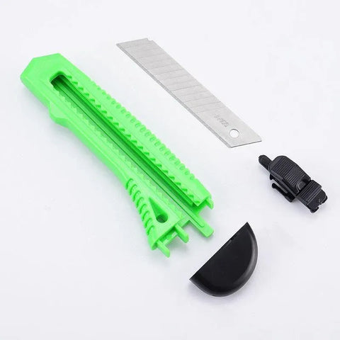 1/2/3PCS Utility Stanley Knife With Blades Blade Retractable Heavy Duty Box Cutter - Green-1PC