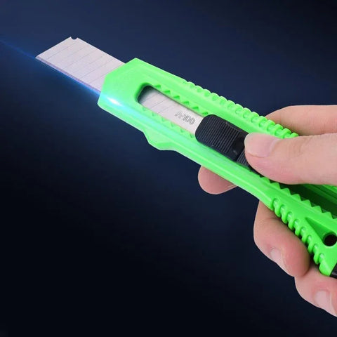 1/2/3PCS Utility Stanley Knife With Blades Blade Retractable Heavy Duty Box Cutter - Green-1PC