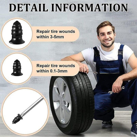 Vacuum Tyre Repair Nail Car Trucks Tire Puncture Repair Tubeless Rubber Nails