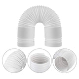 Portable Air Conditioner Exhaust Hose 13/15cm Extendable Vent Pipe PP Steel Wire - 2m x 13cm