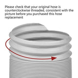 Portable Air Conditioner Exhaust Hose 13/15cm Extendable Vent Pipe PP Steel Wire - 2m x 15cm