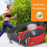 Fanny Pack Zip Pouch Hiking Climbing Sport Bum Waist Bag - Light Blue