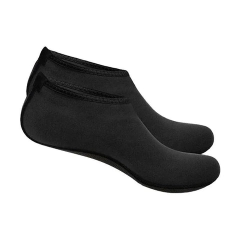 Unisex Water Shoes Slip On Aqua Socks Swim Surf Diving Yoga Exercise Reef Shoes - Black-S