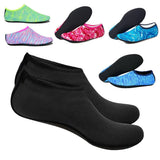 Unisex Water Shoes Slip On Aqua Socks Swim Surf Diving Yoga Exercise Reef Shoes - Black-S