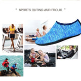 Unisex Water Shoes Slip On Aqua Socks Swim Surf Diving Yoga Exercise Reef Shoes - Black-S