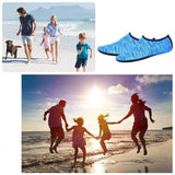 Unisex Water Shoes Slip On Aqua Socks Swim Surf Diving Yoga Exercise Reef Shoes - Black-S