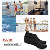 Unisex Water Shoes Slip On Aqua Socks Swim Surf Diving Yoga Exercise Reef Shoes - Black-S