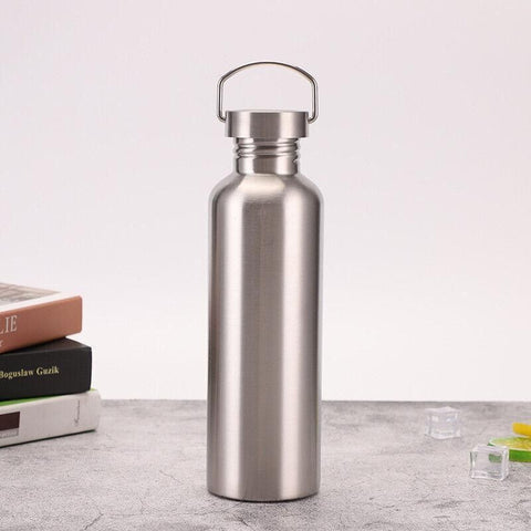 500/750/1000Ml Stainless Steel Water Bottle Motivational Sports Drink Cup Flask - 500ML