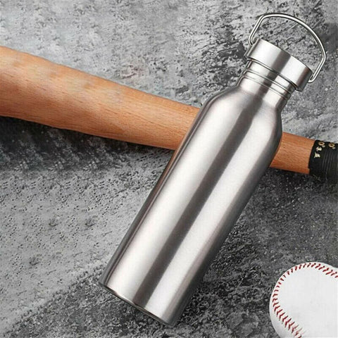 500/750/1000Ml Stainless Steel Water Bottle Motivational Sports Drink Cup Flask - 500ML