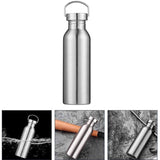 500/750/1000Ml Stainless Steel Water Bottle Motivational Sports Drink Cup Flask - 500ML