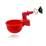 6x Automatic Chicken Water Cup Waterer Poultry Drinking Bowl Feeder Drinker Tool