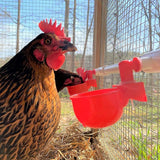 6x Automatic Chicken Water Cup Waterer Poultry Drinking Bowl Feeder Drinker Tool