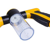 Washing Nozzle Plant Pet Hose 8-Mode Garden Car Water Foam Sprayer Soap Dispenser - Yellow