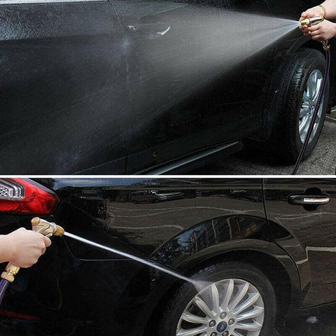 2Pcs High Pressure Water Spray Handle Nozzle Brass Garden Hose Pipe Lawn Car Wash