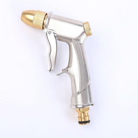 2Pcs High Pressure Water Spray Handle Nozzle Brass Garden Hose Pipe Lawn Car Wash