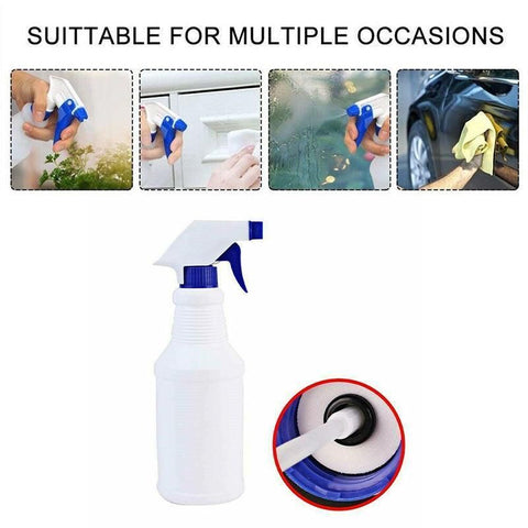 3PCS 500ml Reusable Plastic Spray Bottles for Cleaning Garden Car Use