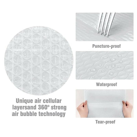 25PCS Poly Bubble Mailers Envelope Padded Bag White Cushioned Satchel 15 Sizes - 25PCS-20*24CM