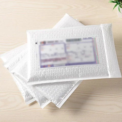 25PCS Poly Bubble Mailers Envelope Padded Bag White Cushioned Satchel 15 Sizes - 25PCS-20*24CM
