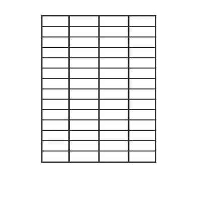 A4 Self Adhesive Sticker Paper Sheet Label Laser Inkjet Print Mailing Address - White Matte4*14-100PCS