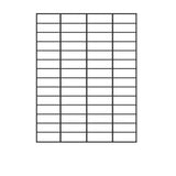 A4 Self Adhesive Sticker Paper Sheet Label Laser Inkjet Print Mailing Address - White Matte4*14-100PCS