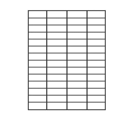 A4 Self Adhesive Sticker Paper Sheet Label Laser Inkjet Print Mailing Address - White Matte4*14-100PCS