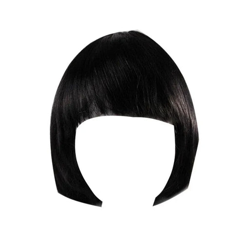 Short Bob Wig with Bangs for Women Synthetic Cosplay Party Hair in 14 Colours - Red