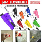 3 In 1 Car Window Glass Breaker Emergency Escape Tool with Cutter - Pink