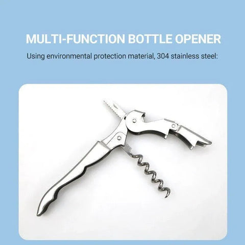 Waiters Friend Corkscrew Stainless Steel Wine Bottle Opener Screw Knife Bar