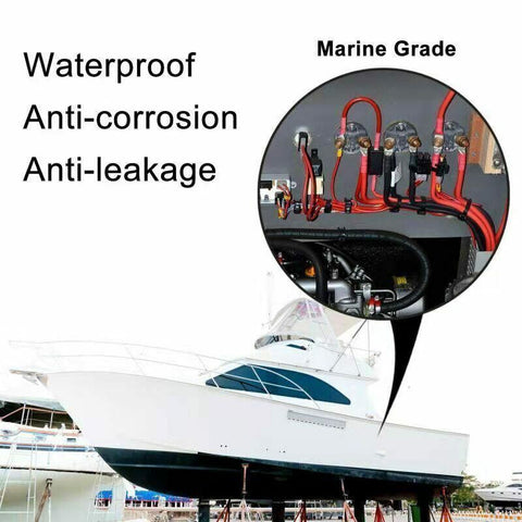 Grade Marine Heat Shrink Tubing 3:1 Wire Sleeve Glue Inside Fast Wrap Insulation Black - 6.4mm*1M