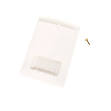 10PCS Snowflake Kraft Paper Candy Bag with Window Biscuit Self Standing Food Bag - White