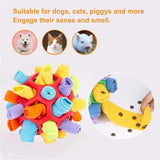 Snuffle Ball Dog Toy for Treat Dispensing and Nose Work Training Soft Washable Feeder