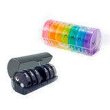 7 Day Weekly Case Dispenser Medicine Tablet Organizer Storage Container Pill Box - Black