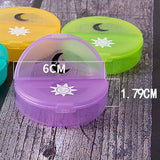 7 Day Weekly Case Dispenser Medicine Tablet Organizer Storage Container Pill Box - Black