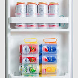 Beer Soda Can Storage Holder Kitchen Fridge Space Saver Rack Organizer 1-3PCS - Yellow