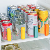 Beer Soda Can Storage Holder Kitchen Fridge Space Saver Rack Organizer 1-3PCS - Orange