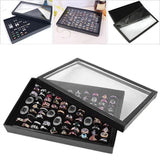 100 Slot Jewelry Ring Earring Storage Box Display Organizer Case Tray Holder - 1PC