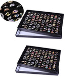 100 Slot Jewelry Ring Earring Storage Box Display Organizer Case Tray Holder - 1PC