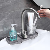 Kitchen Faucet Storage Rack Holder Soap Sponges Caddy Organizer Sink Basket Rack - Black