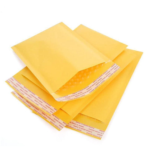 25PCS Poly Bubble Mailer Yellow Colour Multi-Size Plastic Padded Bag - 25PCS-18*18CM