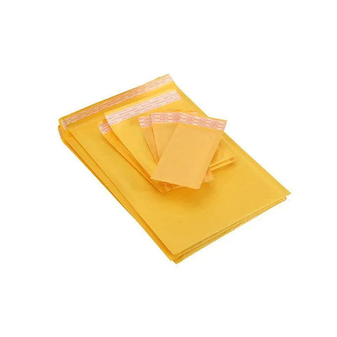 25PCS Poly Bubble Mailer Yellow Colour Multi-Size Plastic Padded Bag - 25PCS-18*18CM