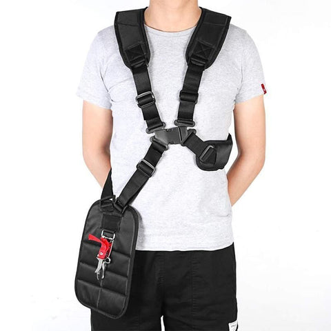 Double Shoulder Strap Harness For Brushcutter Whipper Snipper Trimmers Universal