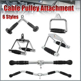Close Grip Triangle Row Handle - Cable Pulley Attachment Gym Bar (1 Piece)