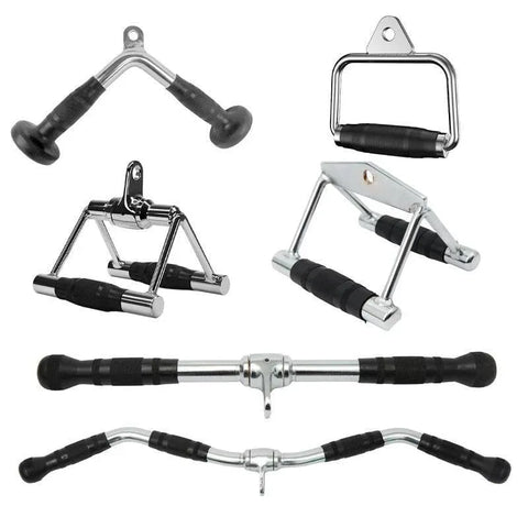 Close Grip Triangle Row Handle - Cable Pulley Attachment Gym Bar (1 Piece)