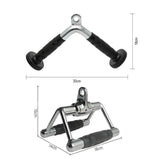 Close Grip Triangle Row Handle - Cable Pulley Attachment Gym Bar (1 Piece)