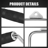 Close Grip Triangle Row Handle - Cable Pulley Attachment Gym Bar (1 Piece)