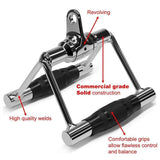 Close Grip Triangle Row Handle - Cable Pulley Attachment Gym Bar (1 Piece)