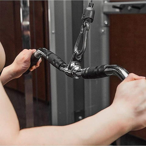 Close Grip Triangle Row Handle - Cable Pulley Attachment Gym Bar (1 Piece)