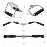 Close Grip Triangle Row Handle - Cable Pulley Attachment Gym Bar (1 Piece)